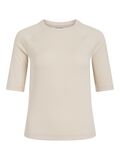 Product image thumbnail - ROUND NECK SHORT SLEEVED TOP, Birch | 1