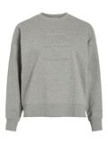 VILA LONG SLEEVED SWEATSHIRT, Light Grey Melange, highres - 14108181_LightGreyMelange_001.jpg