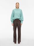 Product image thumbnail - ROUND NECK KNITTED PULLOVER, Aquifer | 4
