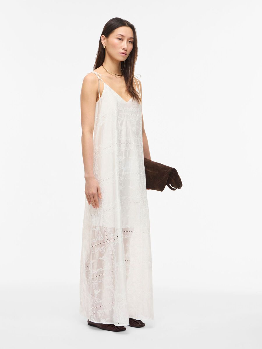 Product tile image - STRAP MAXI DRESS, Cloud Dancer | 14115954_CloudDancer