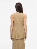 Product image thumbnail - TIE FRONT WAISTCOAT, Petrified Oak | 2
