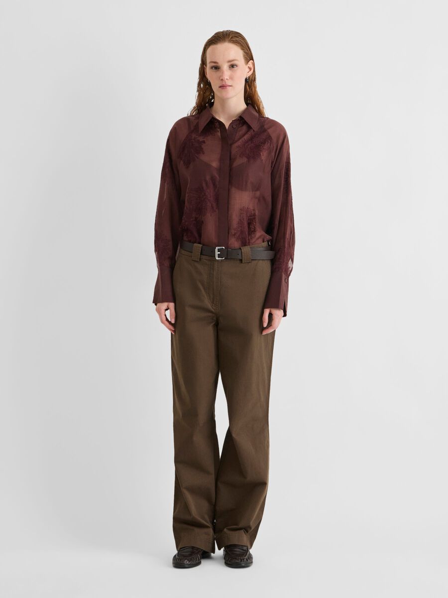 Carousel image - LONG SLEEVED SHIRT, Bitter Chocolate | 4