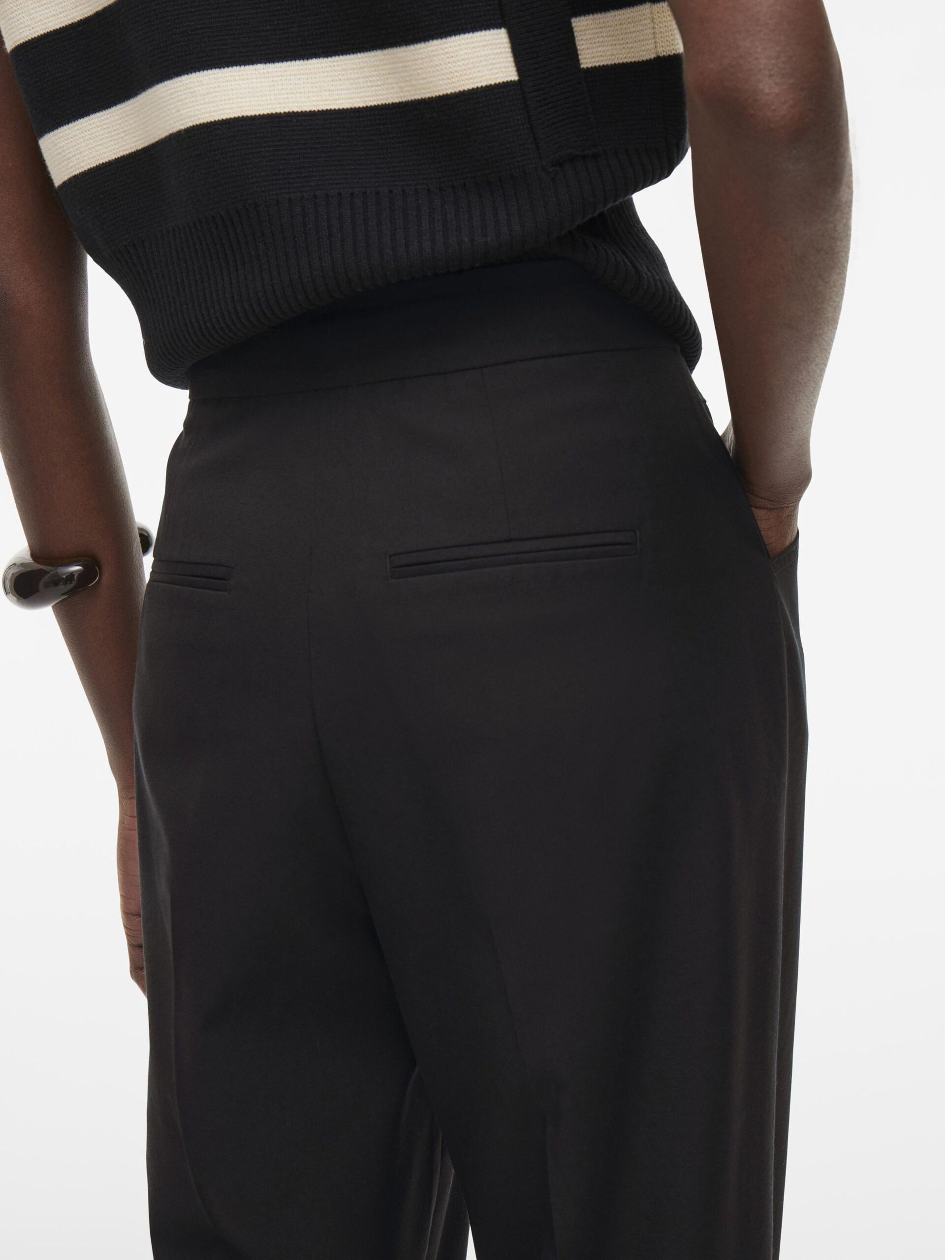 Carousel image - HIGH WAIST TROUSERS, Meteorite | 5