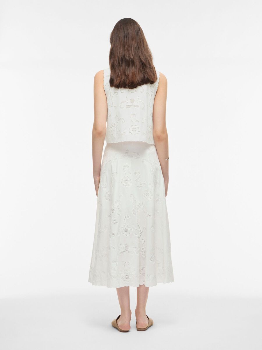 Carousel image - HIGH WAIST MAXI SKIRT, Cloud Dancer | 2