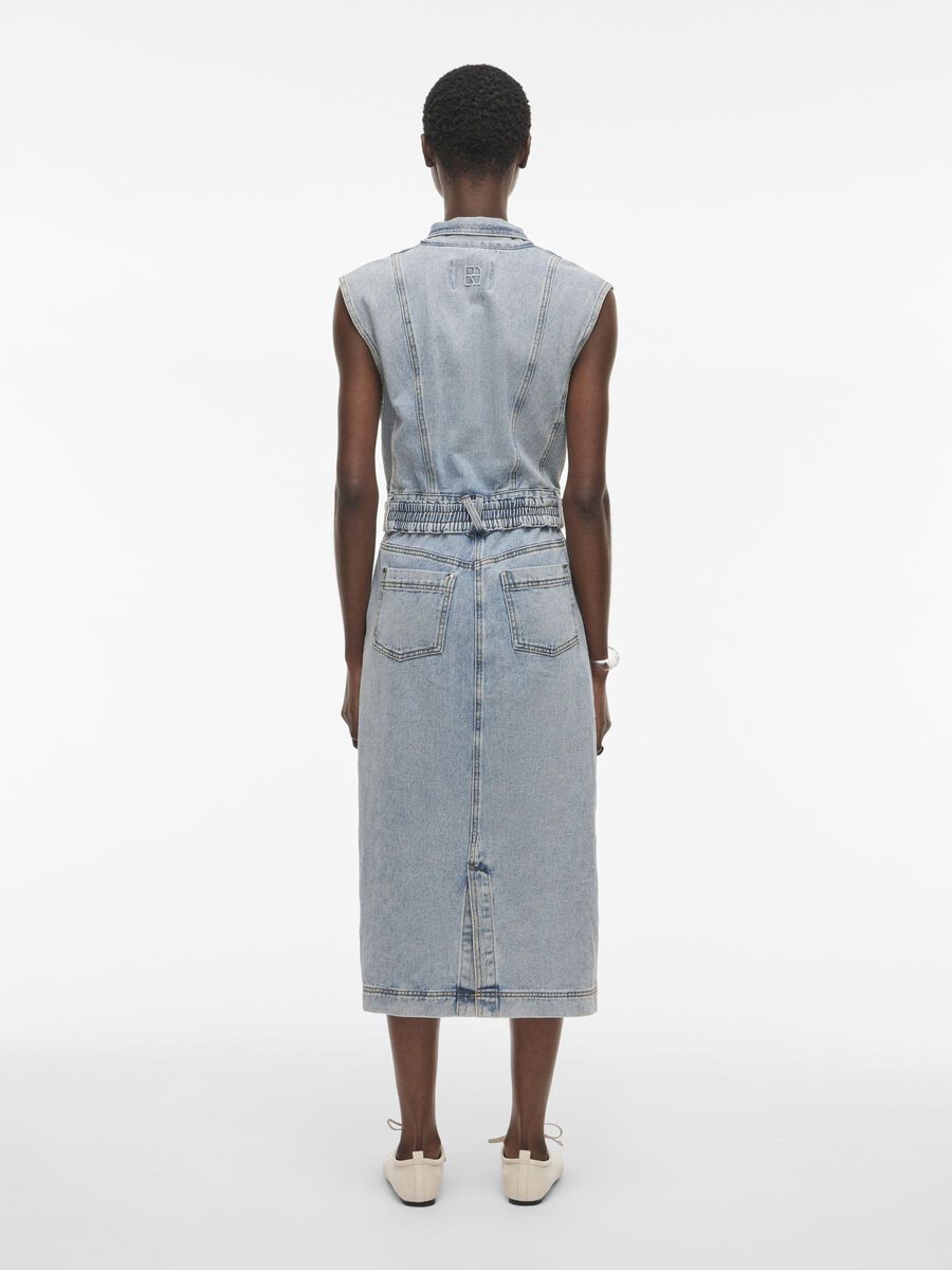 VILA MIDI DENIM DRESS, Light Blue Denim, highres - 14105771_LightBlueDenim_004.jpg