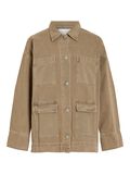 VILA BUTTONED DENIM JACKET, Petrified Oak, highres - 14107803_PetrifiedOak_001.jpg
