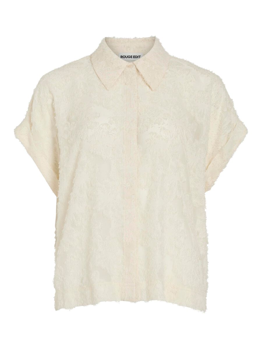 VILA SHORT SLEEVED SHIRT, Birch, highres - 14108772_Birch_001.jpg