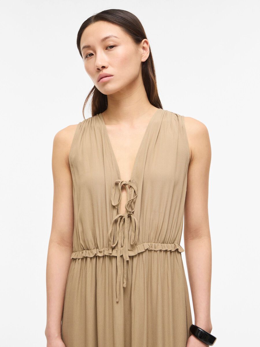 Carousel image - SLEEVELESS MAXI DRESS, Petrified Oak | 3