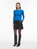 Product image thumbnail - ROUND NECK LONG SLEEVED TOP, Directoire Blue | 4
