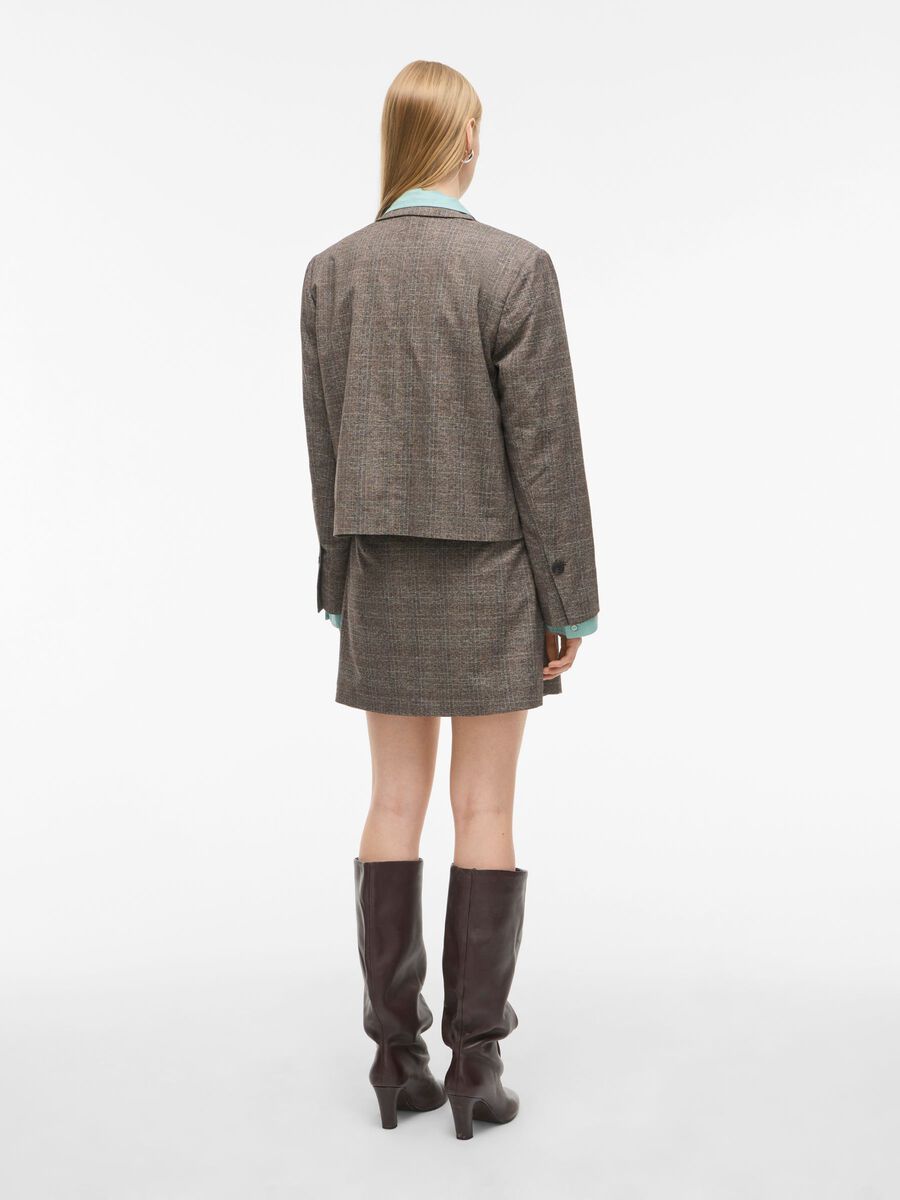 Carousel image - MID WAIST MINI SKIRT, Chicory Coffee | 2