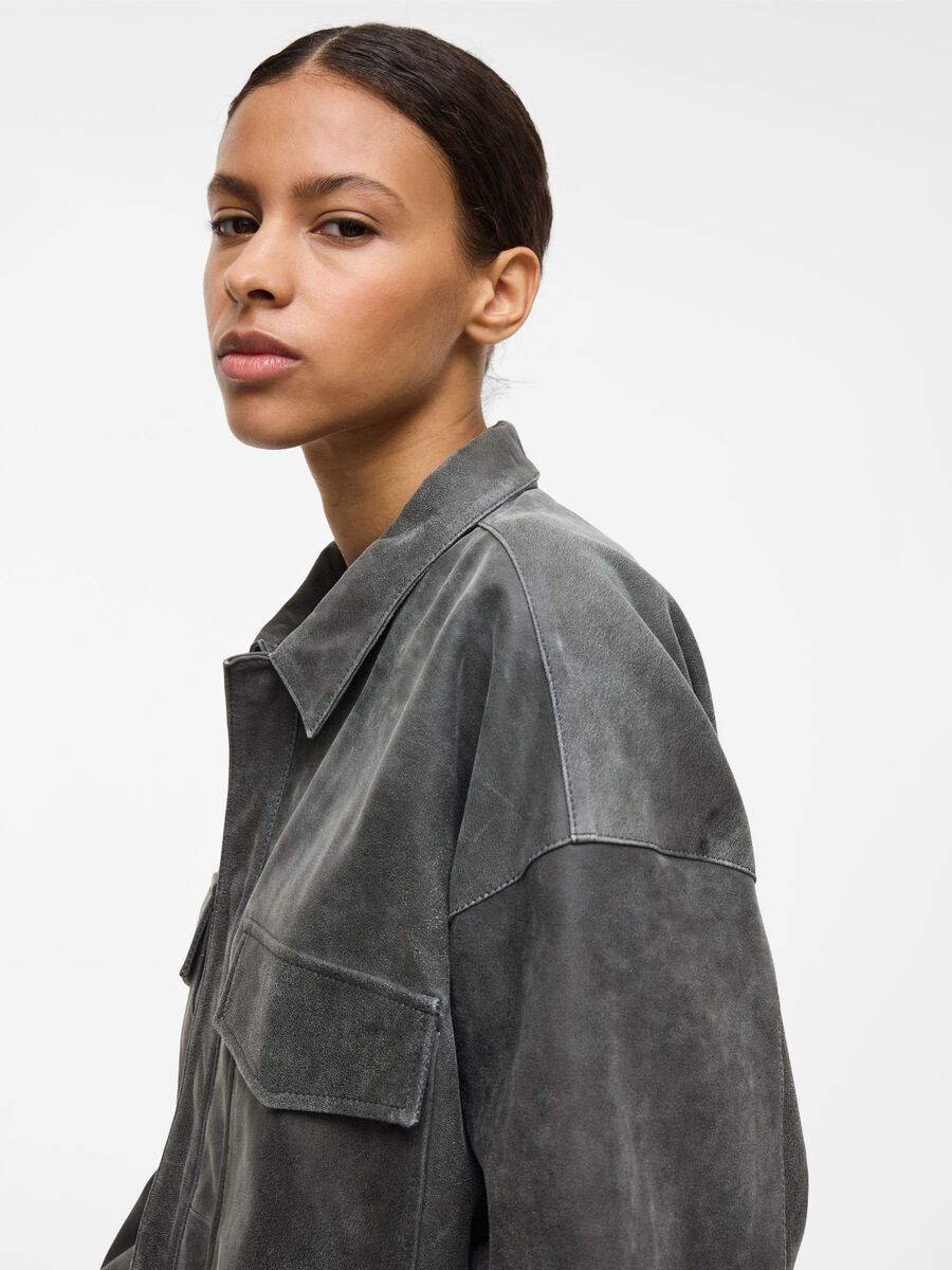 Carousel image - LEATHER SHIRT, Meteorite | 3