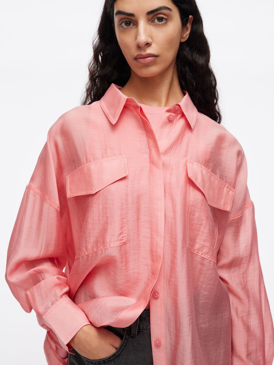 Carousel image - OVERSIZED LONG SLEEVED SHIRT, Peach Blossom | 3
