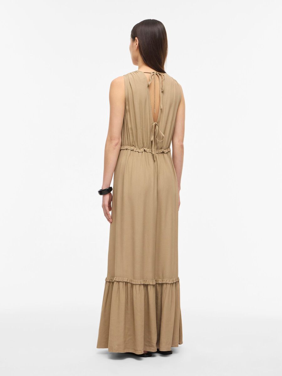Carousel image - SLEEVELESS MAXI DRESS, Petrified Oak | 2