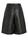 VILA MID-WAIST LONG LEATHER SHORTS, Meteorite, highres - 14107779_Meteorite_002.jpg