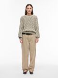 Product image thumbnail - ROUND NECK KNITTED PULLOVER, Birch | 4