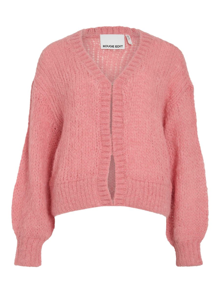 VILA WOOL BLEND KNITTED CARDIGAN, Peach Blossom, highres - 14108780_PeachBlossom_001.jpg