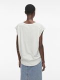 VILA V-NECK SHORT SLEEVED TOP, Cloud Dancer, highres - 14106269_CloudDancer_004.jpg