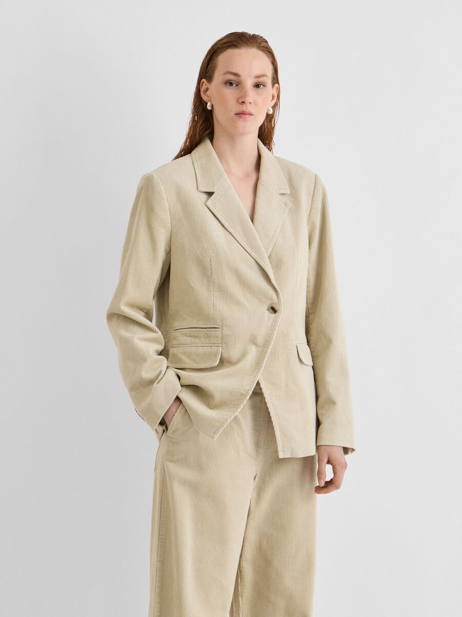 Product tile image - TAILORED BLAZER, Pelican | 14118111_Pelican