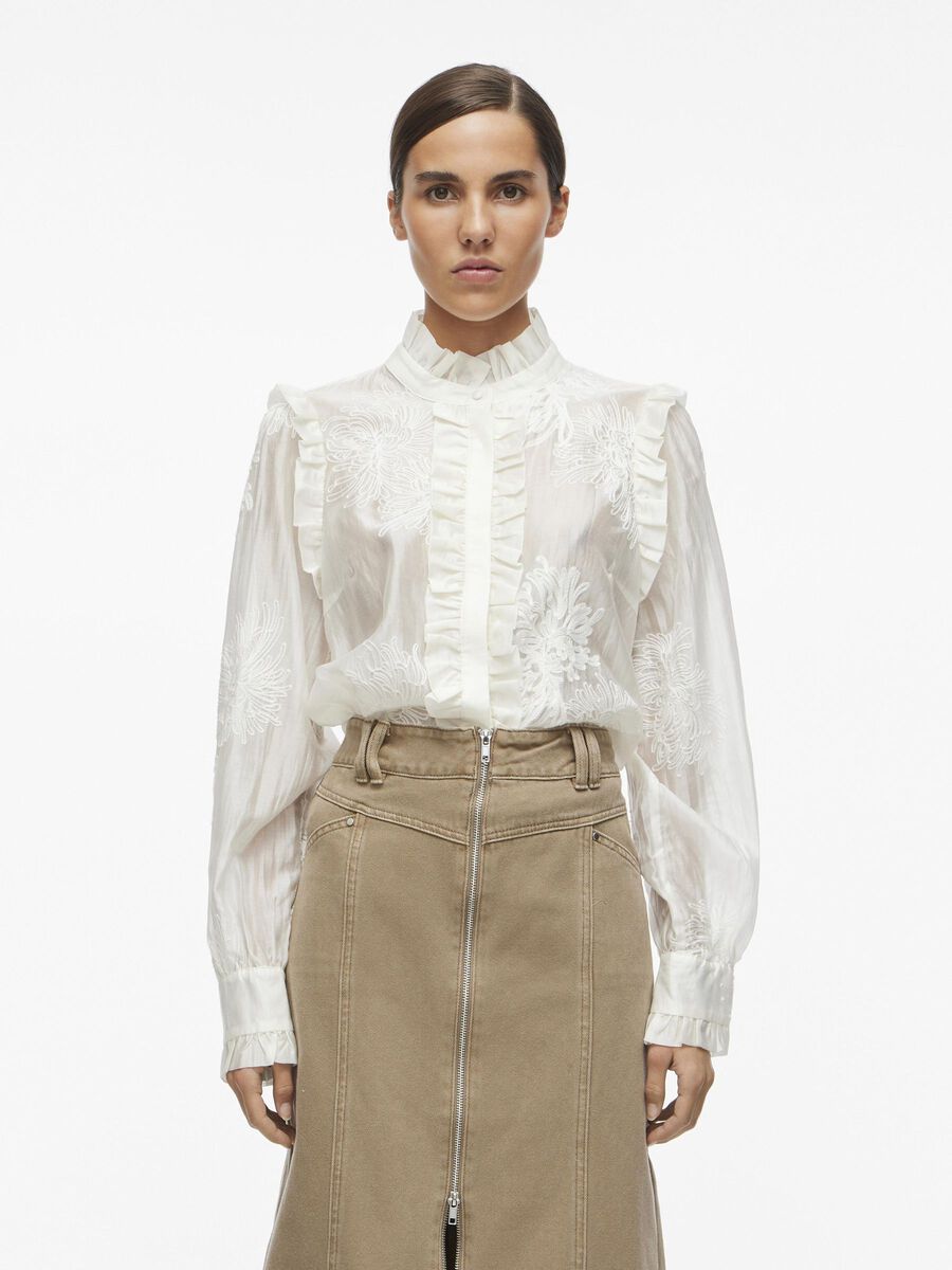 VILA HIGH NECK SHIRT, Cloud Dancer, highres - 14104162_CloudDancer_003.jpg