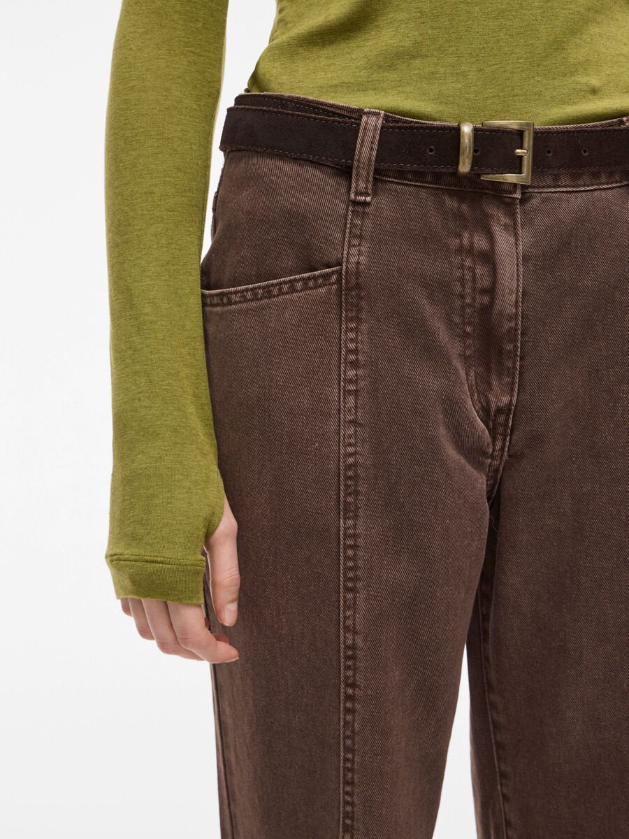 Carousel image - ROUND NECK LONG SLEEVED TOP, Avocado | 3