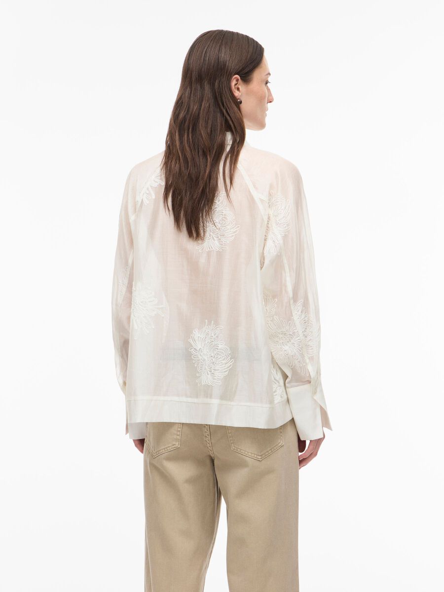 Carousel image - LONG SLEEVED SHIRT, Cloud Dancer | 2