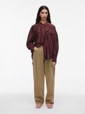 VILA OVERSIZED LONG SLEEVED SHIRT, Decadent Chocolate, highres - 14107743_DecadentChocolate_005.jpg