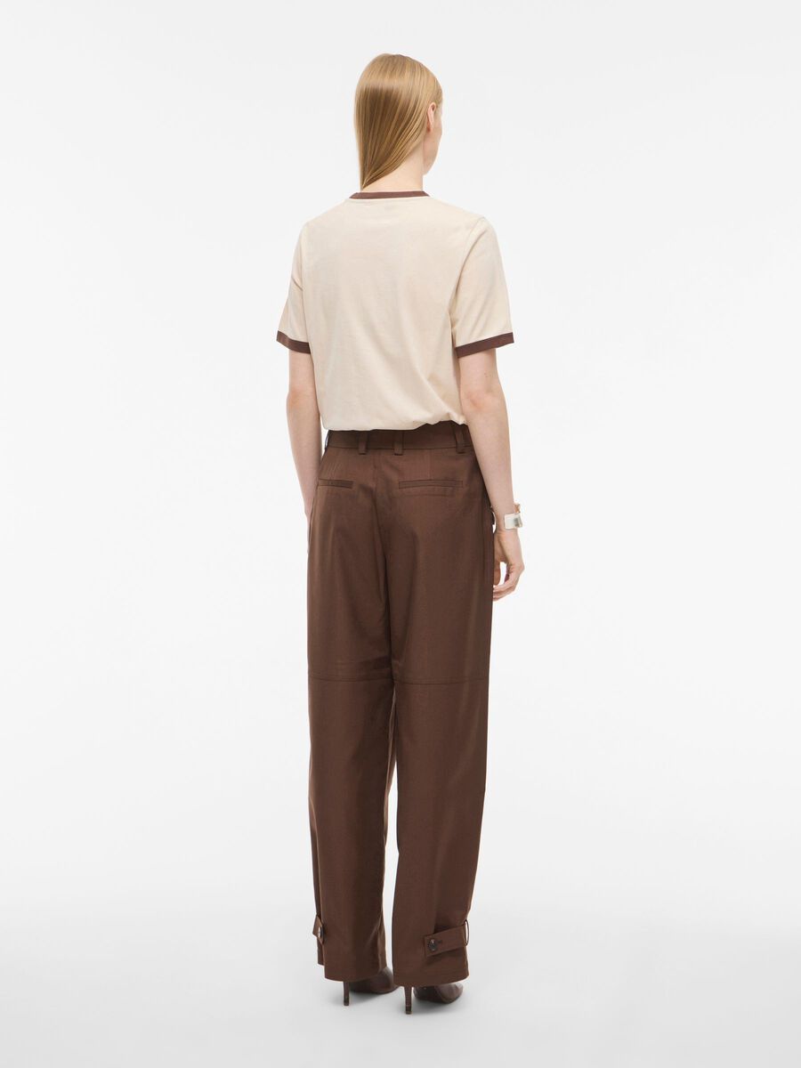 Carousel image - MID-WAIST TROUSERS, Chicory Coffee | 2