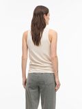 Product image thumbnail - ROUND NECK TANK TOP, Super Light Natural Melan | 2