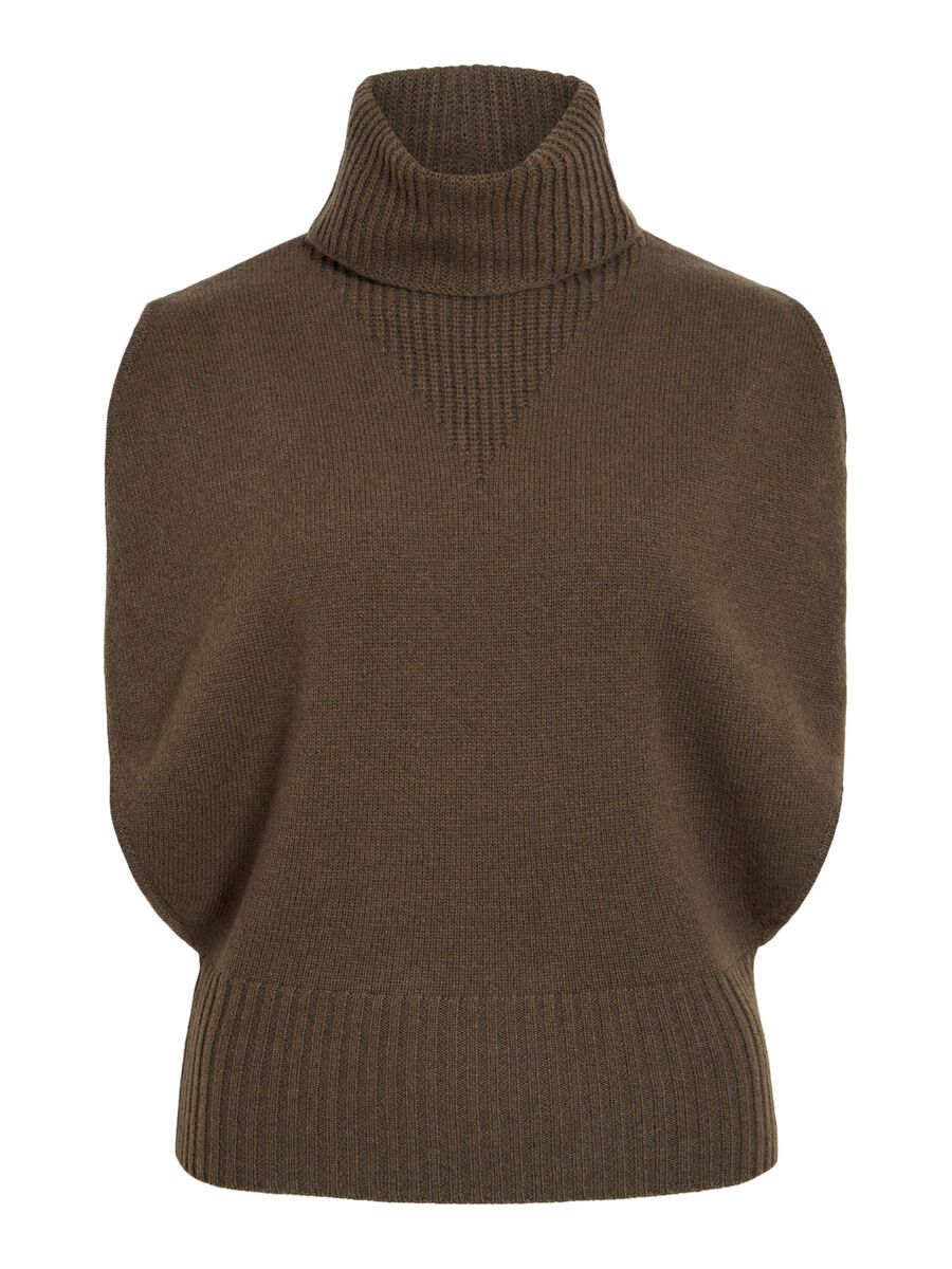 Carousel image - TURTLENECK KNITTED VEST, Canteen | 1