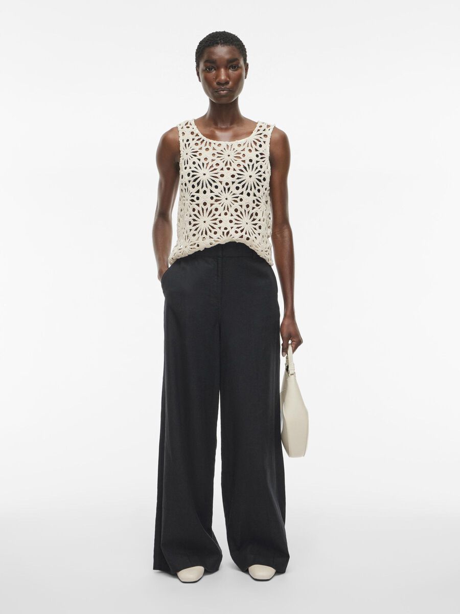 VILA HIGH WAIST TROUSERS, Meteorite, highres - 14105782_Meteorite_005.jpg