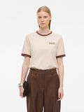 Product image thumbnail - ROUND NECK T-SHIRT, Oatmeal | 1