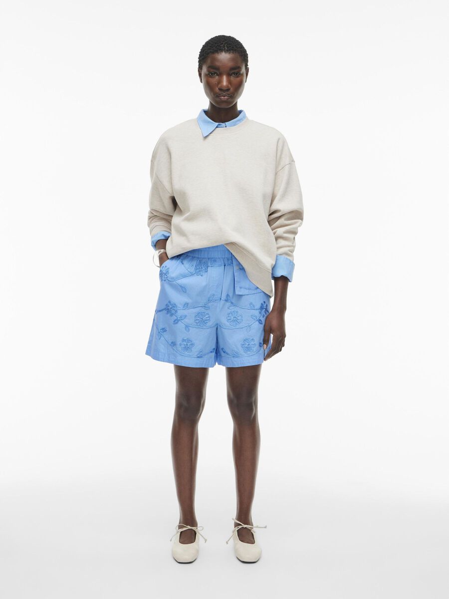 VILA HIGH WAIST SHORTS, Little Boy Blue, highres - 14105926_LittleBoyBlue_005.jpg