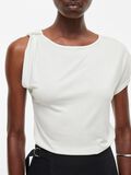 VILA ROUND NECK SHORT SLEEVED TOP, Cloud Dancer, highres - 14105894_CloudDancer_006.jpg