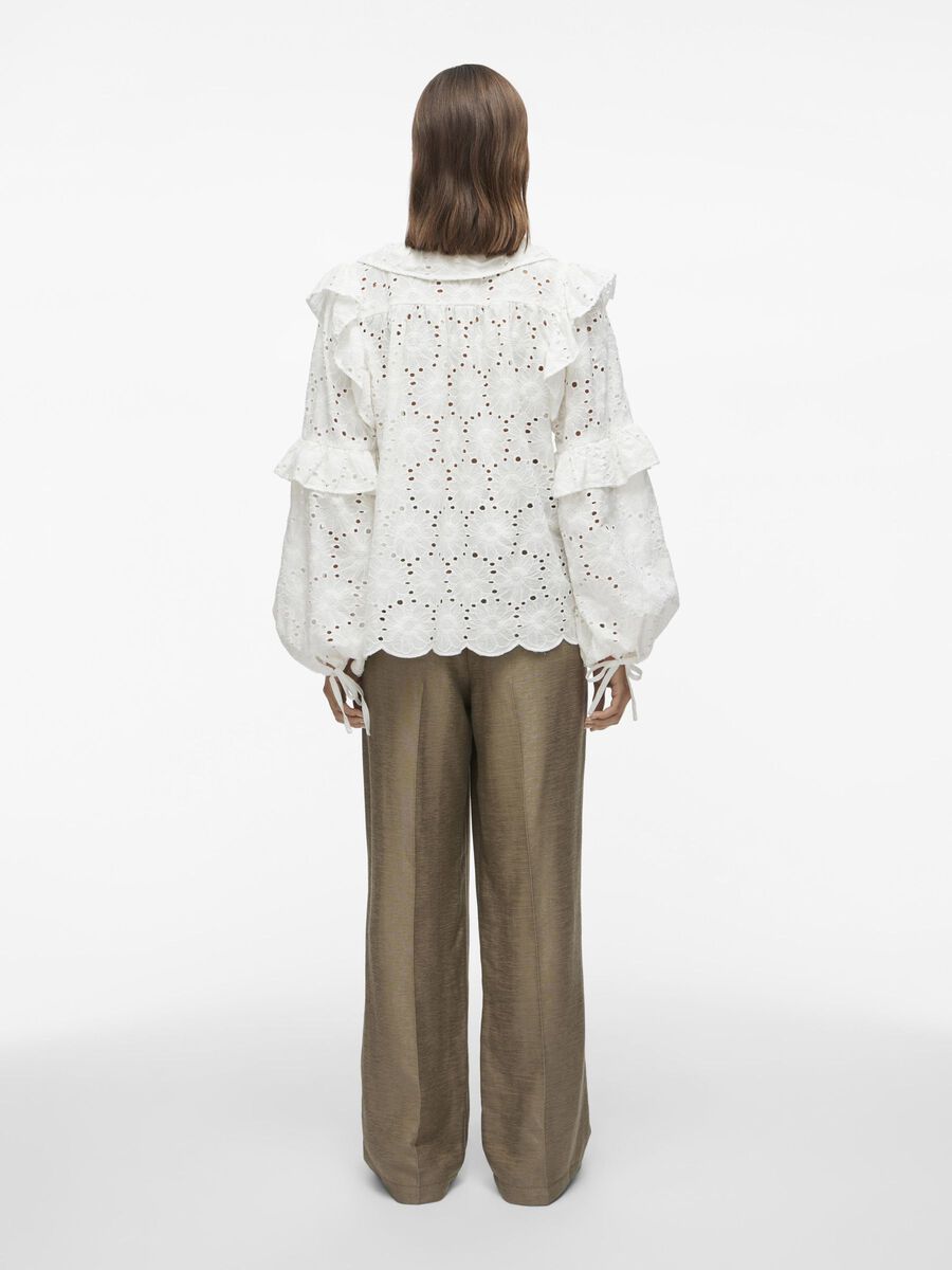 VILA TIE FRONT LONG SLEEVED TOP, Cloud Dancer, highres - 14105659_CloudDancer_004.jpg