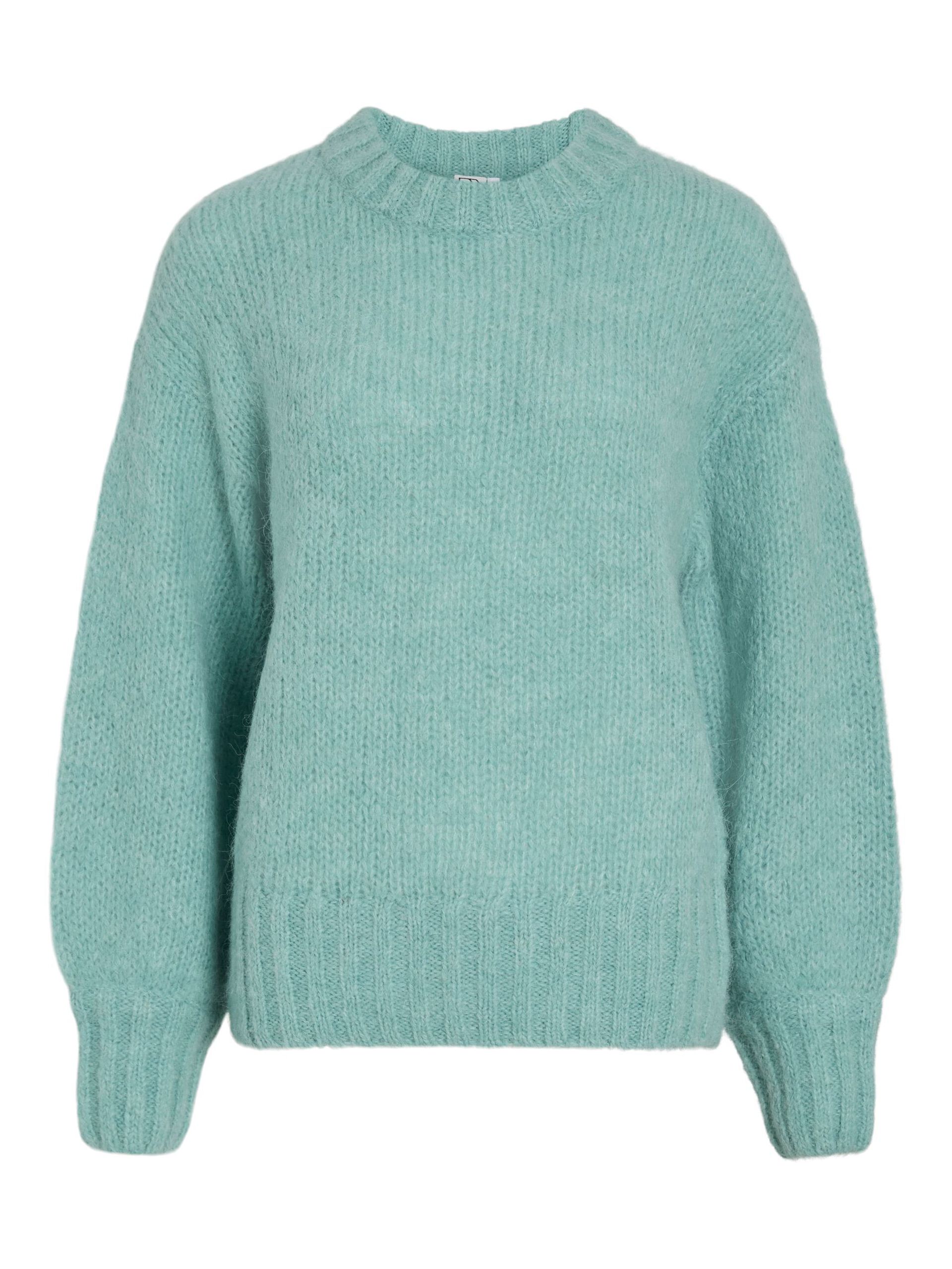 Carousel image - ROUND NECK KNITTED PULLOVER, Aquifer | 5