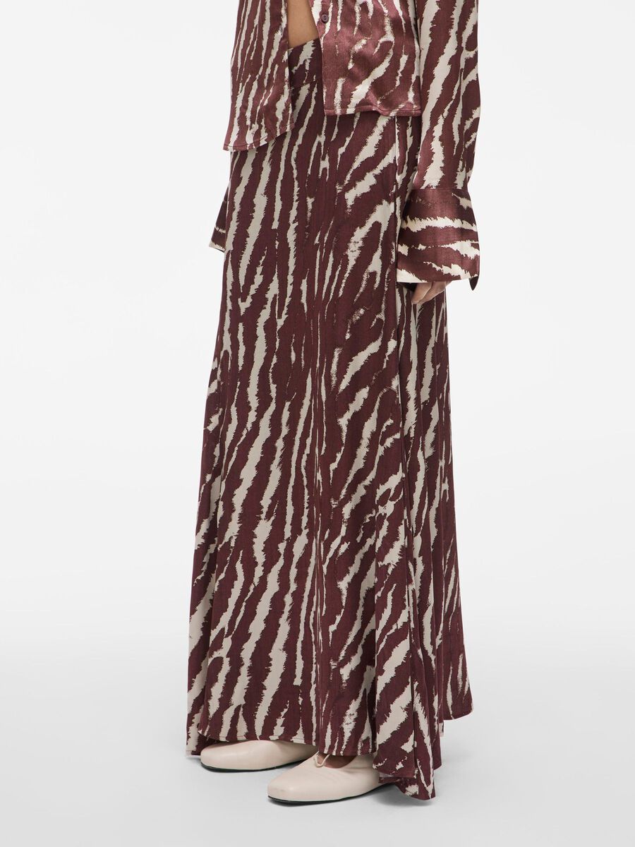 VILA HIGH WAIST MIDI SKIRT, Decadent Chocolate, highres - 14107816_DecadentChocolate_1209367_003.jpg