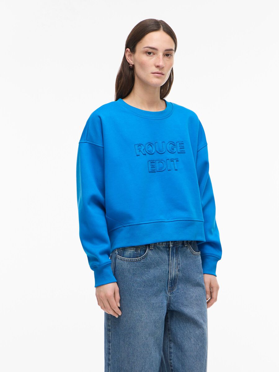 Carousel image - ROUND NECK SWEATSHIRT, Directoire Blue | 1