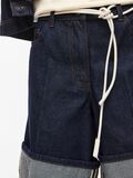 Product image thumbnail - MID-WAIST DENIM SHORTS, Dark Blue Denim | 5
