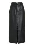 Product image thumbnail - LEATHER MAXI SKIRT, Meteorite | 5