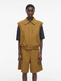 VILA ZIPPER WAISTCOAT, Bone Brown, highres - 14105808_BoneBrown_003.jpg