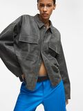 Product image thumbnail - LEATHER SHIRT, Meteorite | 5