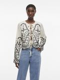 VILA TIE FRONT LONG SLEEVED TOP, Birch, highres - 14105723_Birch_1175686_003.jpg