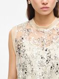 Product image thumbnail - SEQUIN SLEEVELESS TOP, Silver | 5