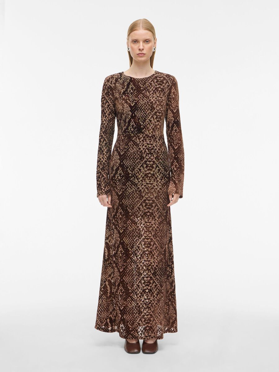Product tile image - LONG SLEEVED MAXI DRESS, Chicory Coffee | 14110334_ChicoryCoffee_1221503