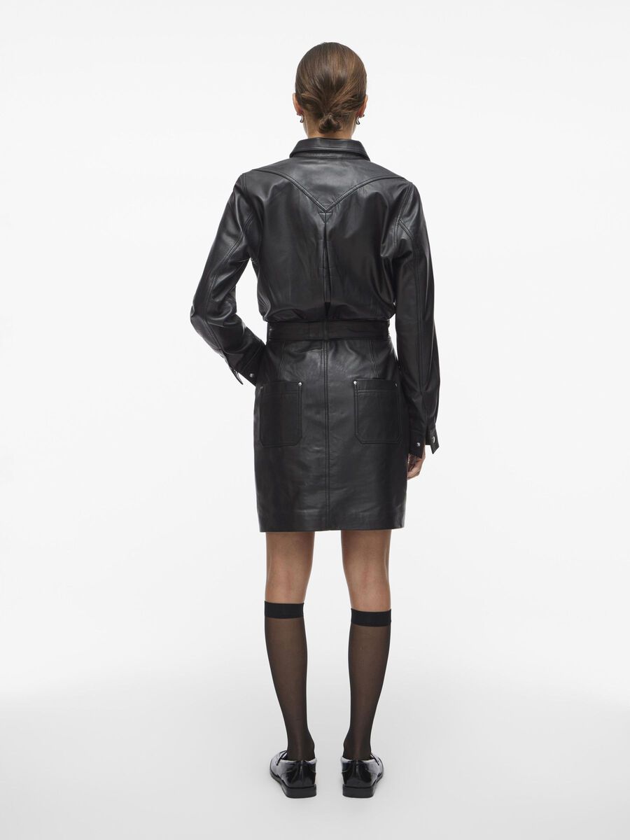 VILA SHORT LEATHER DRESS, Meteorite, highres - 14102874_Meteorite_004.jpg