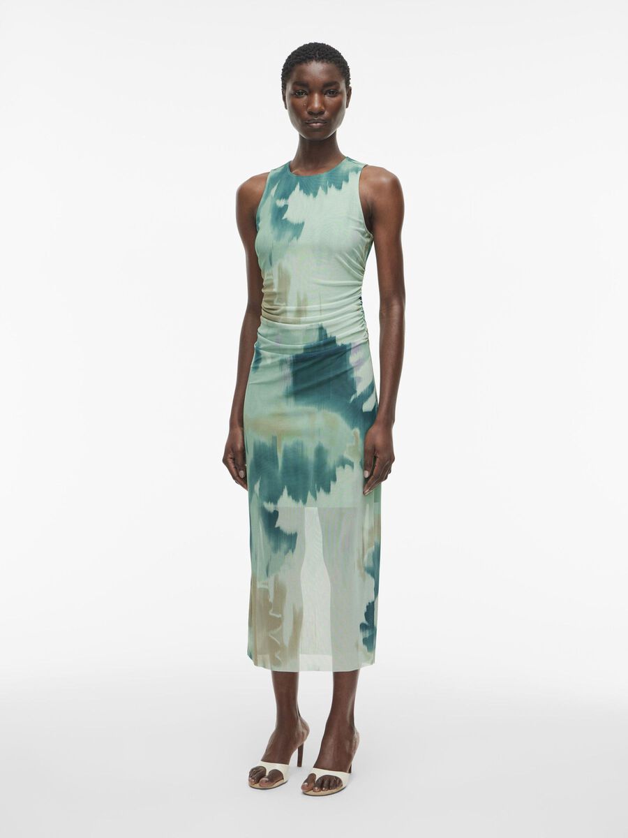 VILA SLEEVELESS MIDI DRESS, Hemlock, highres - 14105887_Hemlock_1176099_003.jpg