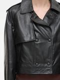 Product image thumbnail - DOUBLE-BREASTED LEATHER JACKET, Meteorite | 3