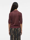 VILA KNITTED POLO SHIRT, Decadent Chocolate, highres - 14107741_DecadentChocolate_004.jpg