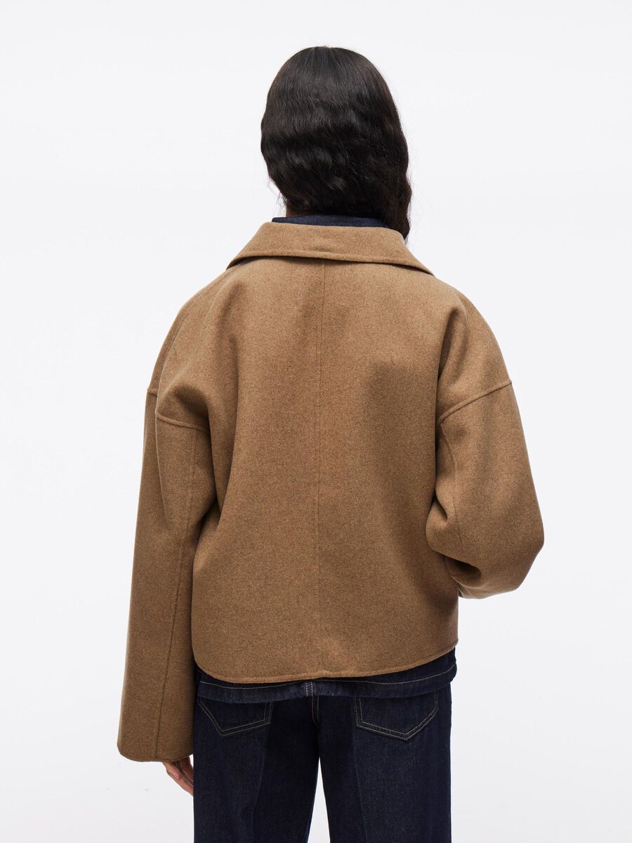 VILA WOOL BLEND JACKET, Petrified Oak, highres - 14108412_PetrifiedOak_004.jpg