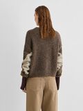 Product image thumbnail 2 ROUND NECK KNITTED PULLOVER, Canteen
